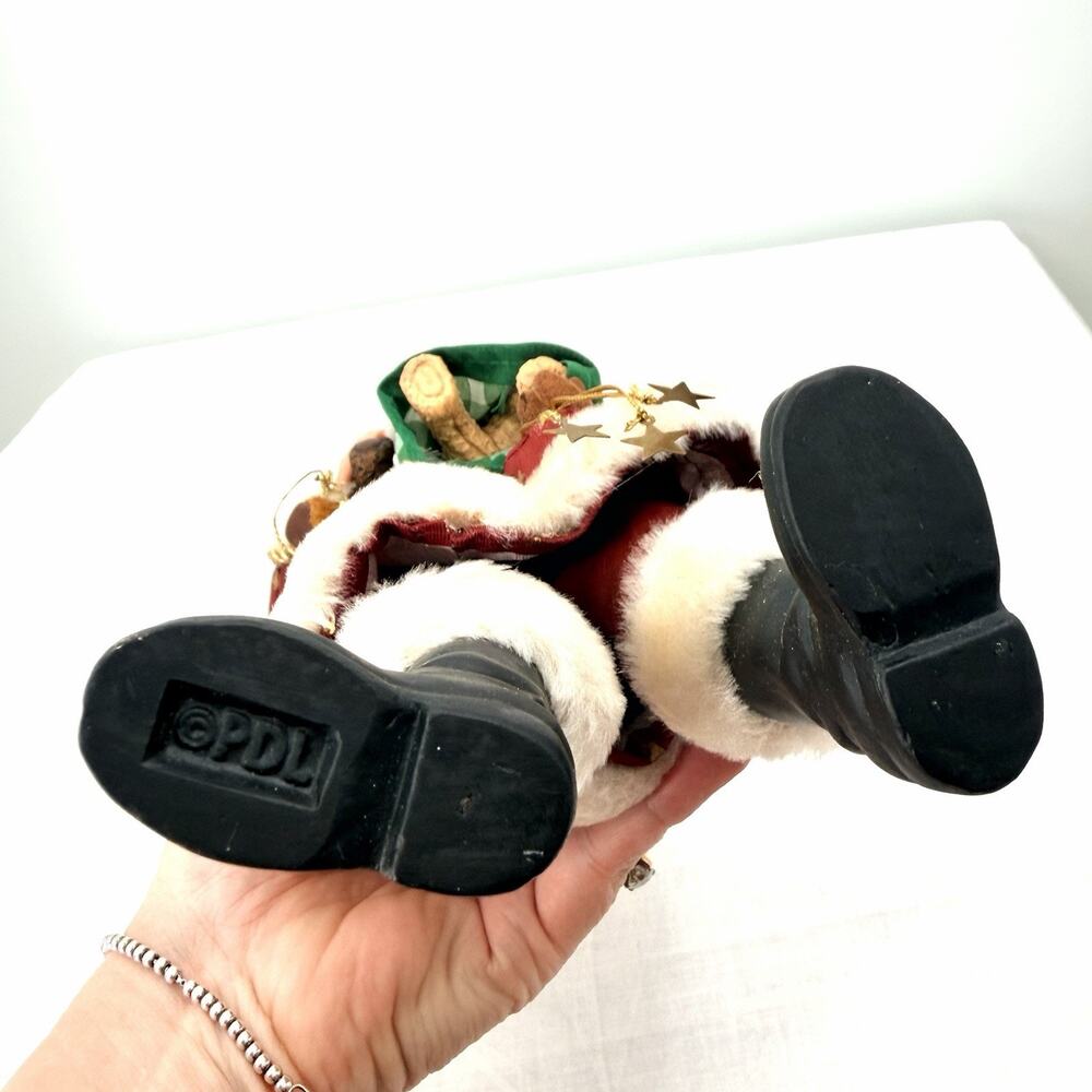Vintage Possible Dreams Clothtique Santa Claus Teddy Figurine An Armful of Love - Picture 9 of 12